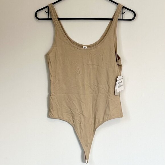 NWT BP by Nordstrom Tan Tank Thong Bodysuit - Small - Picture 1 of 6